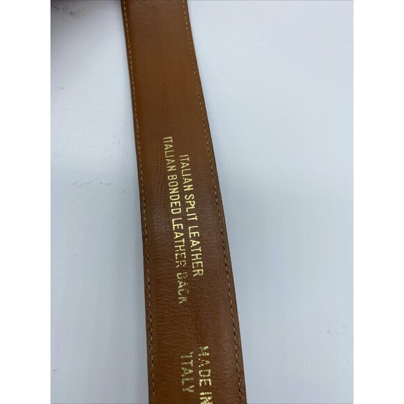 Black Genuine Leather Belt Men's Size 40 Made In Italy 1745-00 - Picture 7 of 10